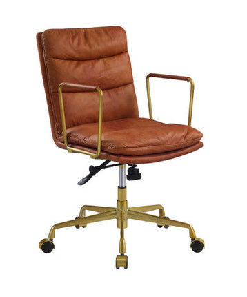 ACME 92498 Dudley Executive Office Chair, Rust Top Grain Leather ACME Furniture