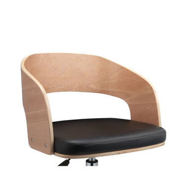 ACME 92514 Yoshiko Office Chair, Black PU & Beech ACME Furniture