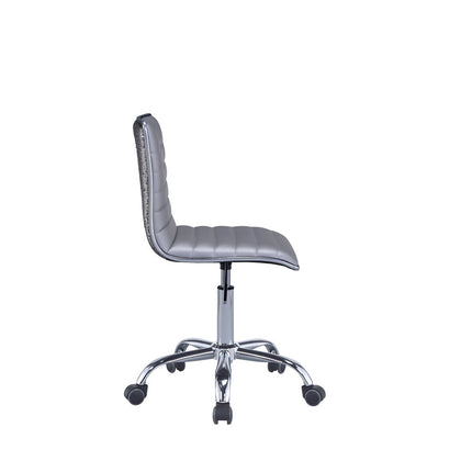 ACME 92515 Alessio Office Chair, Silver PU & Chrome