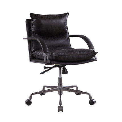 ACME 92538 Haggar Executive Office Chair, Antique Slate Top Grain Leather