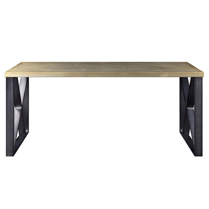 ACME 92550 Jennavieve Desk, Gold Aluminum