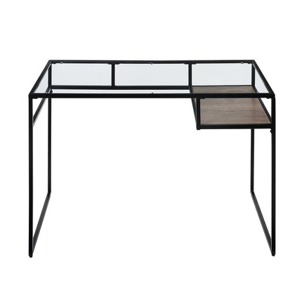 ACME 92580 Yasin Writing Desk, Black & Glass  2