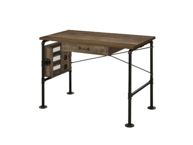 ACME 92595 Endang Writing Desk, Weathered Oak & Black Finish ACME Furniture