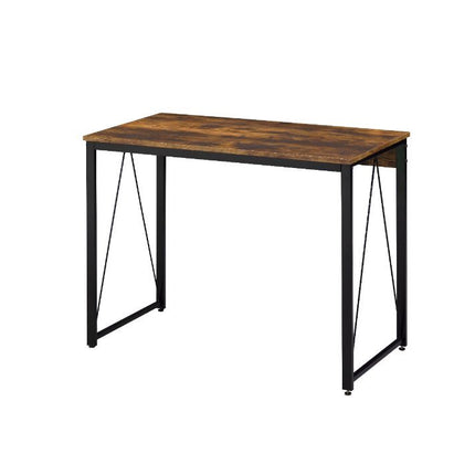 ACME 92600 Zaidin Writing Desk, Weathered Oak & Black Finish