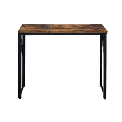 ACME 92600 Zaidin Writing Desk, Weathered Oak & Black Finish  2