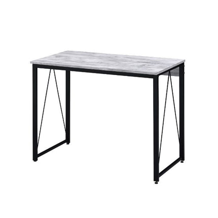 ACME 92604 Zaidin Writing Desk, Antique White & Black Finish