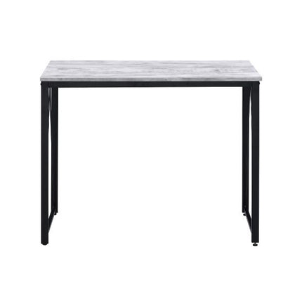 ACME 92604 Zaidin Writing Desk, Antique White & Black Finish  2