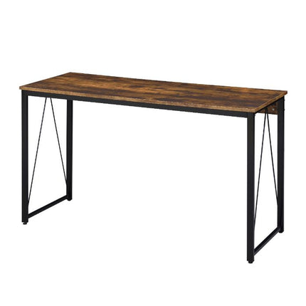 ACME 92605 Zaidin Writing Desk, Weathered Oak & Black Finish