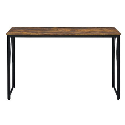 ACME 92605 Zaidin Writing Desk, Weathered Oak & Black Finish  2