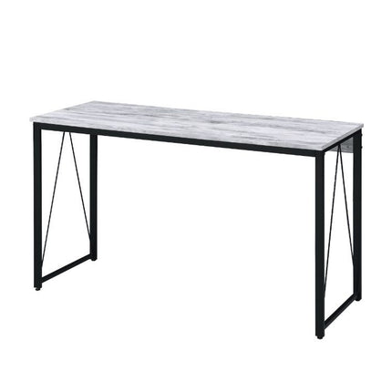 ACME 92609 Zaidin Writing Desk, Antique White & Black Finish
