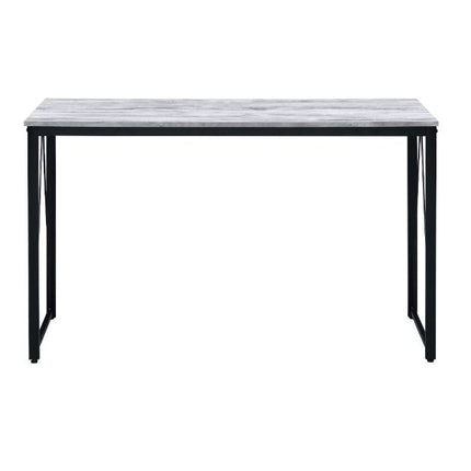 ACME 92609 Zaidin Writing Desk, Antique White & Black Finish  2