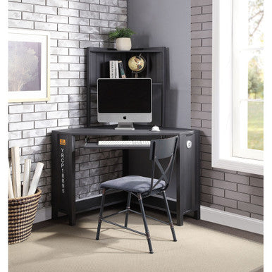 ACME 92625 Cargo Desk (USB Charging Dock), Gunmetal ACME Furniture