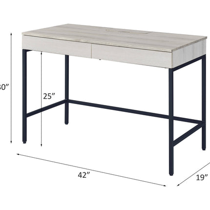 ACME 92670 Wendral Desk, Natural & Black