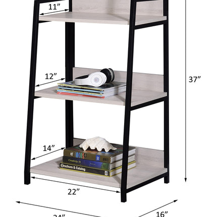 ACME 92672 Wendral Bookshelf (3-Tier), Natural & Black  3