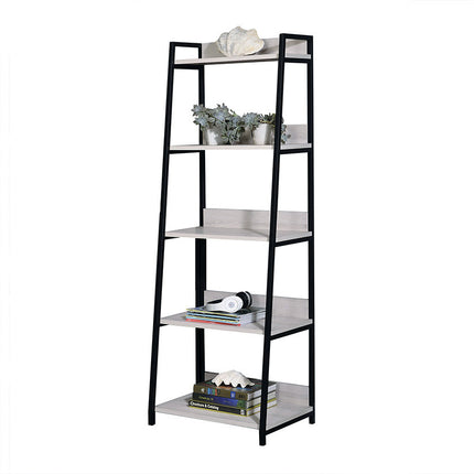 ACME 92673 Wendral Bookshelf (5-Tier, 16"L), Natural & Black  1