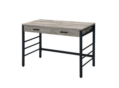 ACME 92720 Disho Built-in USB Port Writing Desk, Light Weathered Oak & Black Finish ACME Furniture