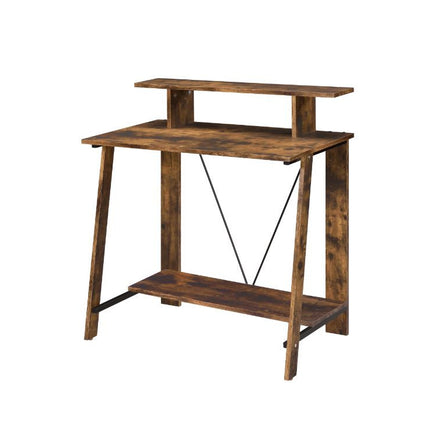 ACME 92730 Nypho Writing Desk, Weathered Oak & Black Finish