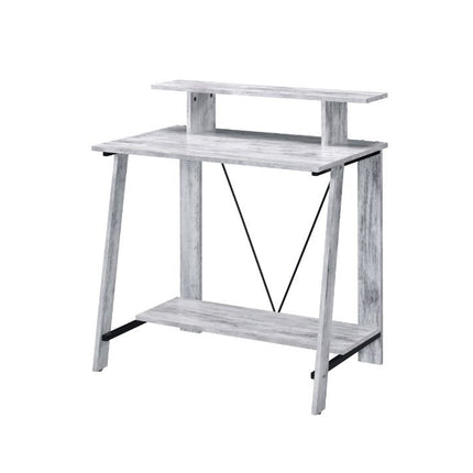 ACME 92732 Nypho Writing Desk, Antique White & Black Finish