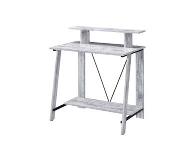 ACME 92732 Nypho Writing Desk, Antique White & Black Finish ACME Furniture
