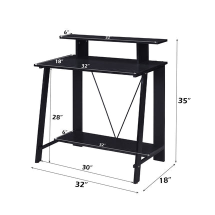ACME 92734 Nypho Writing Desk, Black Finish