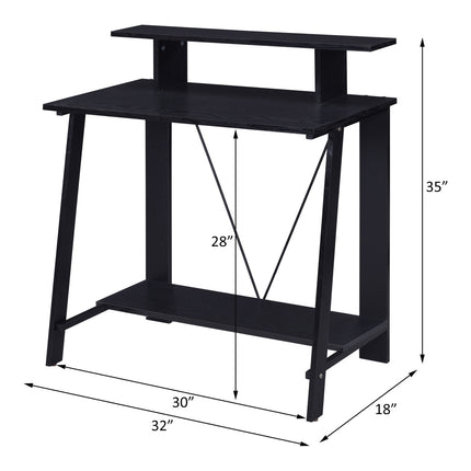 ACME 92734 Nypho Writing Desk, Black Finish