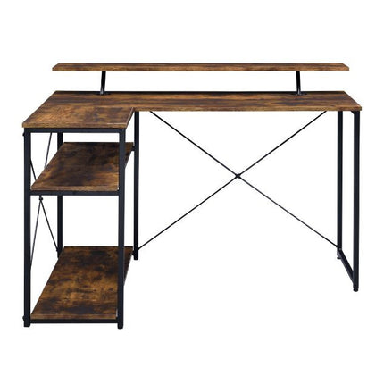 ACME 92755 Drebo Writing Desk, Weathered Oak & Black Finish