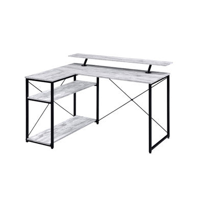 ACME 92757 Drebo Writing Desk, Antique White & Black Finish ACME Furniture