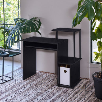 ACME 92764 Lyphre Computer Desk, Black Finish ACME Furniture