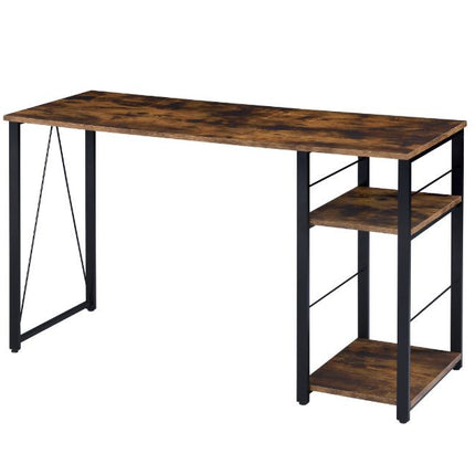 ACME 92765 Vadna Writing Desk, Weathered Oak & Black Finish
