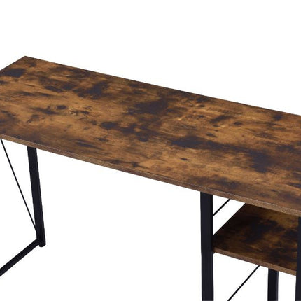 ACME 92765 Vadna Writing Desk, Weathered Oak & Black Finish  1