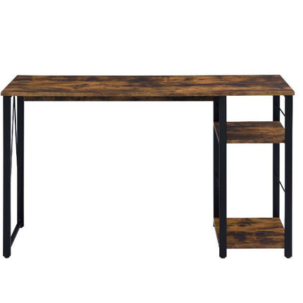 ACME 92765 Vadna Writing Desk, Weathered Oak & Black Finish  2