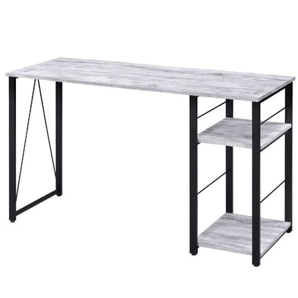 ACME 92767 Vadna Writing Desk, Antique White & Black Finish