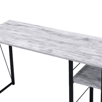 ACME 92767 Vadna Writing Desk, Antique White & Black Finish  1