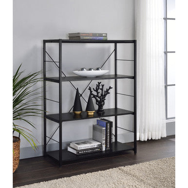 ACME 92775 Tesadea Bookshelf, Black Finish ACME Furniture