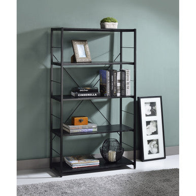 ACME 92778 Tesadea Bookshelf, Black Finish ACME Furniture