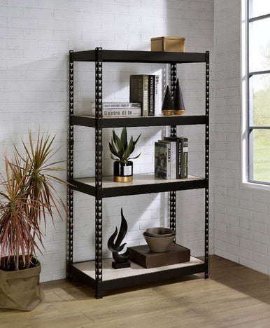 ACME 92782 Decmus Bookshelf, Natural & Black Finish ACME Furniture