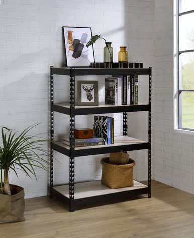 ACME 92784 Decmus Bookshelf, Natural & Black Finish ACME Furniture