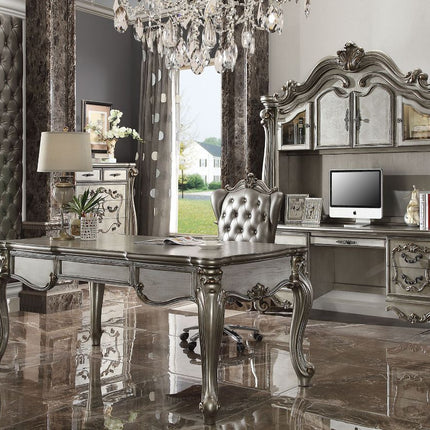 ACME 92820 Versailles Executive Desk (Leg), Antique Platinum