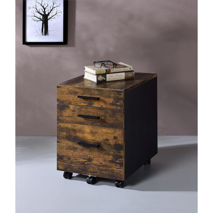 ACME 92885 Abner File Cabinet, Weathered Oak