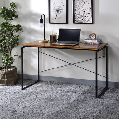 ACME 92910 Jurgen Desk, Oak & Black ACME Furniture