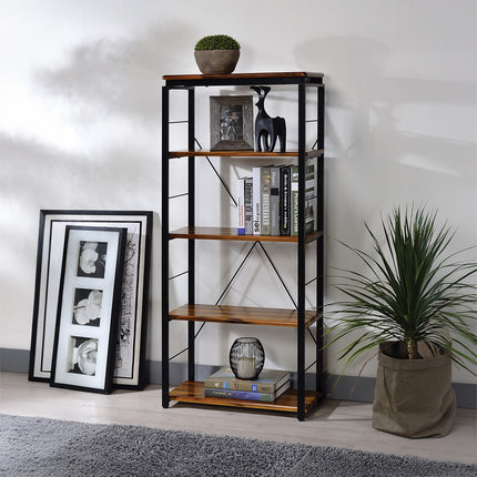 ACME 92912 Jurgen Bookshelf, Oak & Black