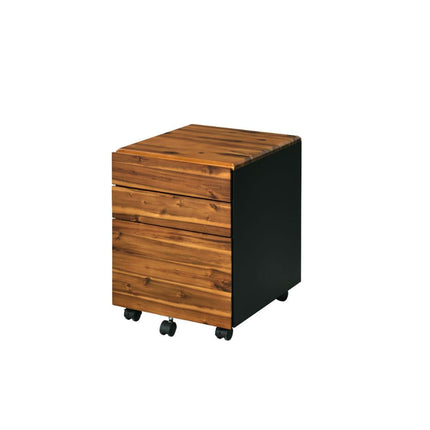 ACME 92913 Jurgen File Cabinet, Oak & Black