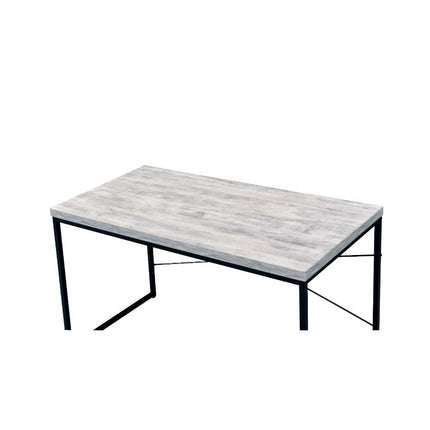 ACME 92915 Jurgen Desk, Antique White & Black