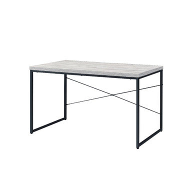 ACME 92915 Jurgen Desk, Antique White & Black ACME Furniture