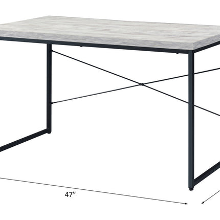 ACME 92915 Jurgen Desk, Antique White & Black