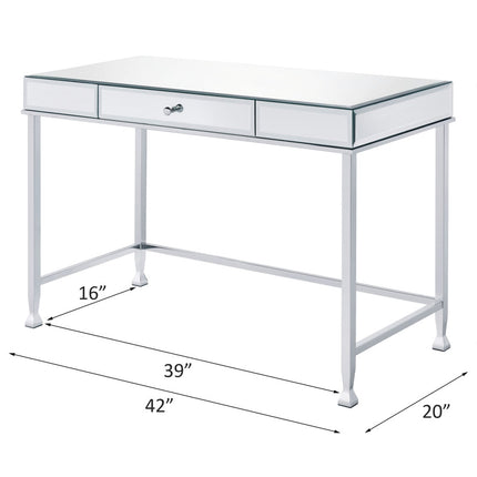 ACME 92975 Canine Writing Desk, Mirrored and Chrome Finish