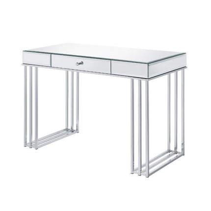 ACME 92979 Critter Writing Desk, Mirrored and Chrome Finish