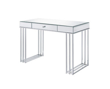 ACME 92979 Critter Writing Desk, Mirrored and Chrome Finish ACME Furniture