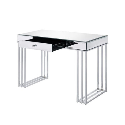 ACME 92979 Critter Writing Desk, Mirrored and Chrome Finish