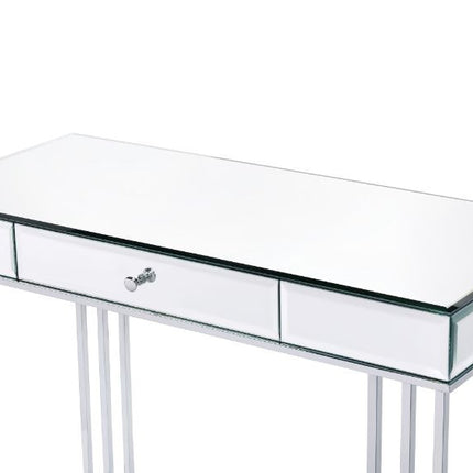 ACME 92979 Critter Writing Desk, Mirrored and Chrome Finish